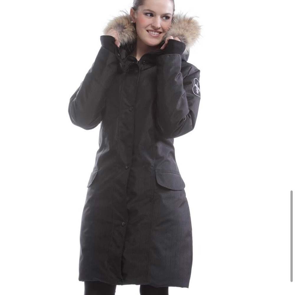 ❄️ Women's Black Fur-Trimmed Parka